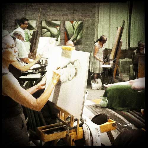 Drawing at Third Street Arts in Albuquerque