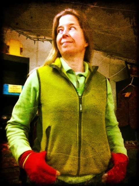 "New" studio clothes to keep warm