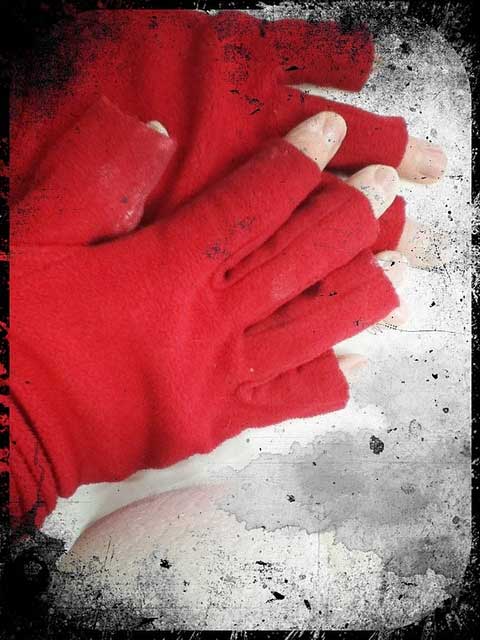 "New" studio clothes to keep warm